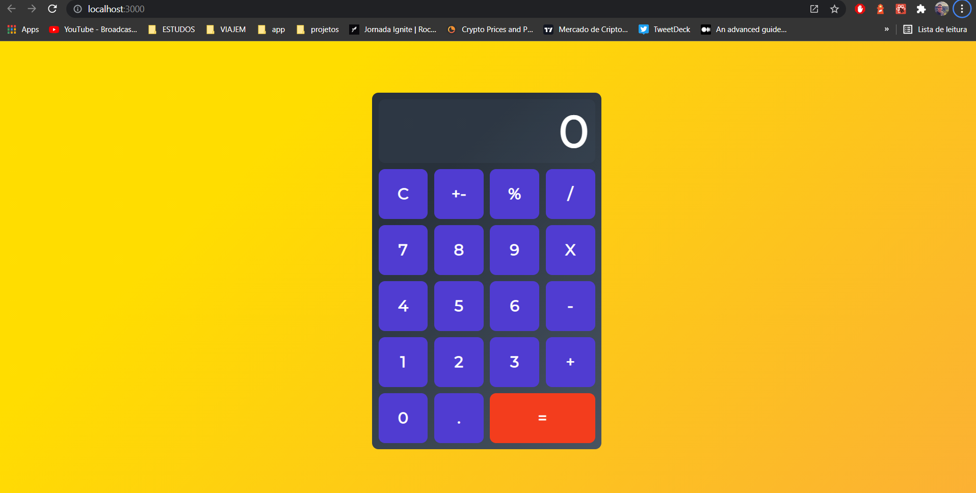 Classic Calculator - but with REACT