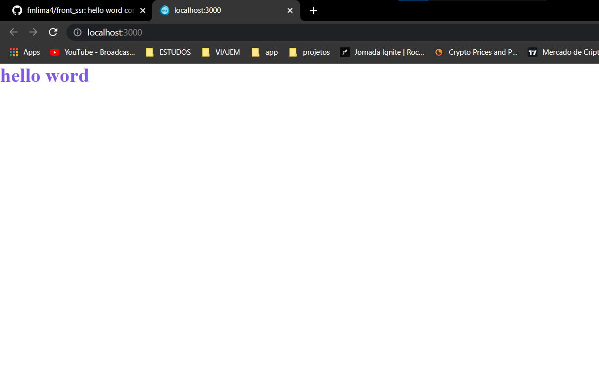 Server Side Rendering